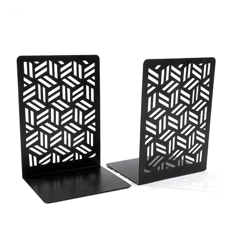 2бр. Изработени краища за книги за врати Тежкотоварни книгоразделители Колекция за любители на книги Нехлъзгащи се метални книгоразделители Офис Домашен настолен книгодържател