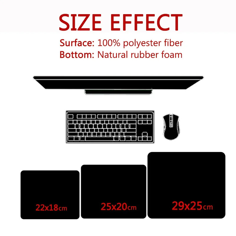 Hartă topografică alb-negru mic mousepad linie textura pătrat accesorii pentru jocuri tastatură pad computer notebook masă Mat