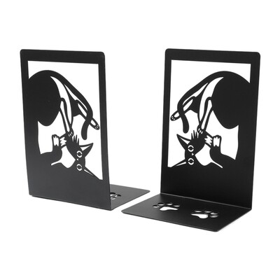 2бр. Котешки книгоразделители за тежки книги Сладка опора за рафтове Настолен плот за детска стая