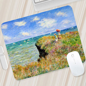 Claude Monet Art Small Mouse Pad Gaming Mousepad PC Gamer Mouse Mat Υπολογιστή γραφείου Πληκτρολόγιο Mat Desk Pad Laptop Mausepad