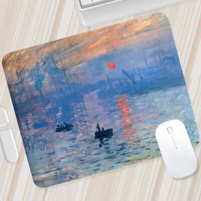 Claude Monet Art Kis egérpad játék egérpad PC-játékos egérszőnyeg Számítógépes irodai pad Billentyűzet Mat Asztalpad Laptop Mausepad