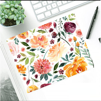 Ins Flower Style Mouse Pad παχύρρευστο Αντιολισθητικό Επιτραπέζιο Ματάκι γραφείου Ελαιογραφία Στυλ ποντικιού Μοκέτα με λαστιχένια βάση επιφάνειας εργασίας