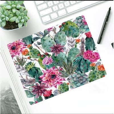 Ins Flower Style Mouse Pad îngroșat anti-alunecare Mese de birou Covoraș de birou Stil pictură în ulei Covor mouse-ul cu bază de cauciuc Pad de birou