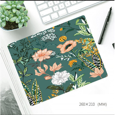 Ins Flower Style Mouse Pad îngroșat anti-alunecare Mese de birou Covoraș de birou Stil pictură în ulei Covor mouse-ul cu bază de cauciuc Pad de birou