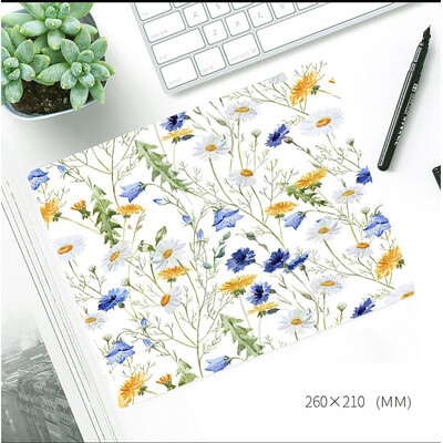 Ins Flower Style Mouse Pad îngroșat anti-alunecare Mese de birou Covoraș de birou Stil pictură în ulei Covor mouse-ul cu bază de cauciuc Pad de birou