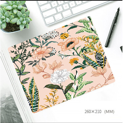 Ins Flower Style Mouse Pad îngroșat anti-alunecare Mese de birou Covoraș de birou Stil pictură în ulei Covor mouse-ul cu bază de cauciuc Pad de birou