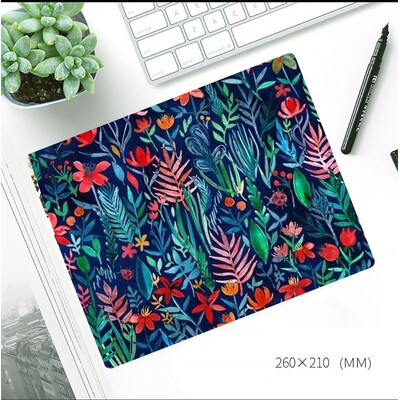 Ins Flower Style Mouse Pad îngroșat anti-alunecare Mese de birou Covoraș de birou Stil pictură în ulei Covor mouse-ul cu bază de cauciuc Pad de birou