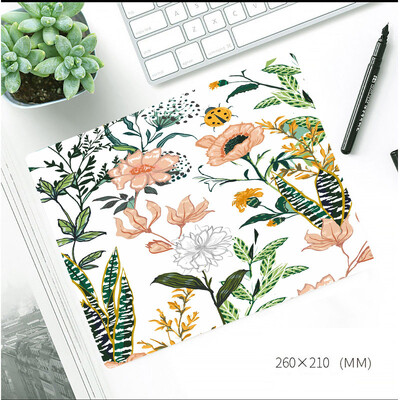 Ins Flower Style Mouse Pad îngroșat anti-alunecare Mese de birou Covoraș de birou Stil pictură în ulei Covor mouse-ul cu bază de cauciuc Pad de birou