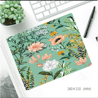 Ins Flower Style Mouse Pad îngroșat anti-alunecare Mese de birou Covoraș de birou Stil pictură în ulei Covor mouse-ul cu bază de cauciuc Pad de birou