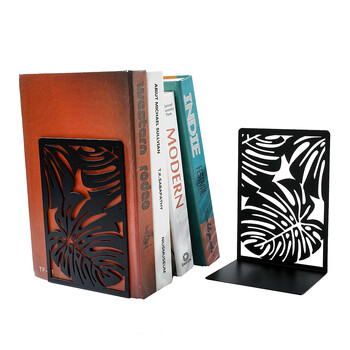 Turtleback Bamboo Black Bookends - L Heavy Duty Desktop Bookshelf, Study Office Storage Διακοσμητικό δώρο για Bookworms