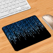 Mause Pad Gamer Rug Matrix Binary Code Mouse Pads Deskmat Desktop Stol Mat Pc Gaming Computer Desk Protector Kawaii Accessories