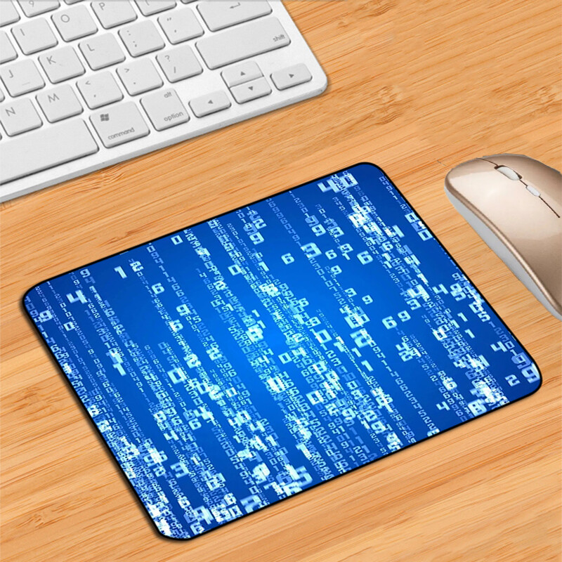 Mause Pad Gamer Rug Matrix Binary Code Mouse Pads Deskmat Desktop Stol Mat Pc Gaming Computer Desk Protector Kawaii Accessories
