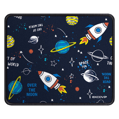 EXCO Gaming Mouse Pad Small with Stitched Edge Smooth Cloth Office Cute Mousepad Неплъзгаща се гумена основа за компютър лаптоп