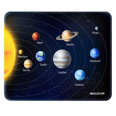 EXCO Gaming Mouse Pad Small with Stitched Edge Smooth Cloth Office Cute Mousepad Неплъзгаща се гумена основа за компютър лаптоп