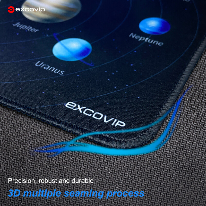 EXCO Gaming Mouse Pad Small with Stitched Edge Smooth Cloth Office Cute Mousepad Неплъзгаща се гумена основа за компютър лаптоп