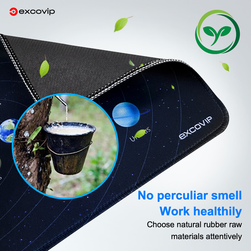 EXCO Gaming Mouse Pad Small with Stitched Edge Smooth Cloth Office Cute Mousepad Неплъзгаща се гумена основа за компютър лаптоп