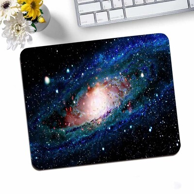 Galaxy Small Gaming Mouse Pad asztali szőnyeg gumiszőnyeg csúszásmentes Anime egérpad PC-tartozékok asztalvédő Kawaii aranyos billentyűzetpadok