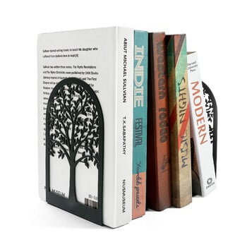 Black Tree of Life Desktop Book Ends Office Desktop Home Bookend Δώρο για το Book Loves Office Desktop Iron Book Rack