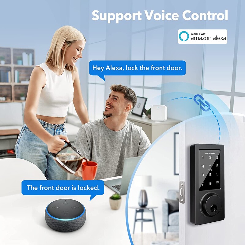 „TTLOCK APP G2/G3 WiFi Gateway Hub Smart Door Lock“ Atrakinkite „Bluetooth“ į „Wi-Fi“ keitiklį „Smart Home Bridge Voice“, skirtą „Alexa Google“
