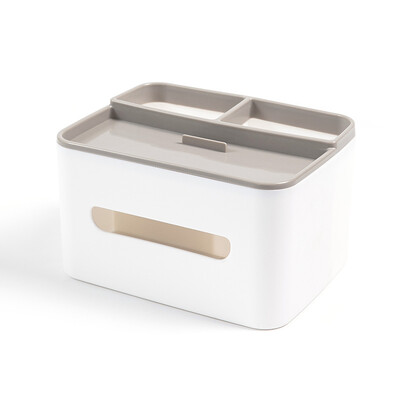 Настолно дистанционно управление за съхранение Прахоустойчива хартиена кутия, монтирана в кола домашна масичка за хол, проста и креативна многофункционална