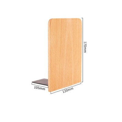 Държач за дисплей Природни дървени книгоразделители Буков орех Органайзер за бюро Настолна рафт за книги INS Проста стойка за книги Минимализъм