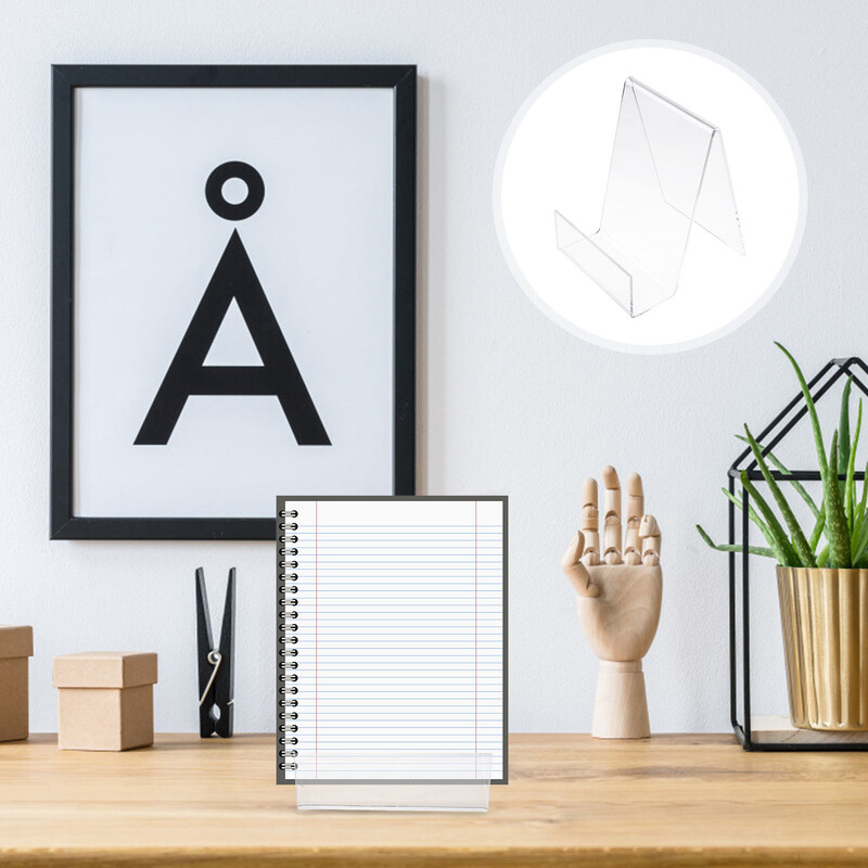 2 vnt komiksų ekranas akrilo knygų ekrano laikiklis Komiksų rėmelis skaidrus nešiojamojo kompiuterio stovas žurnalo ekrano stovas