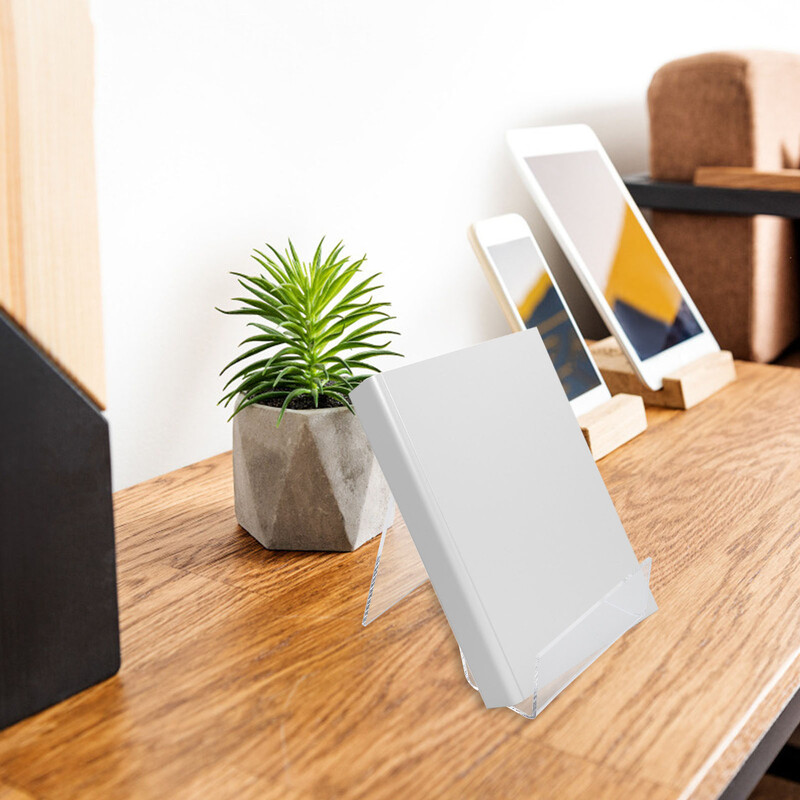 2 vnt komiksų ekranas akrilo knygų ekrano laikiklis Komiksų rėmelis skaidrus nešiojamojo kompiuterio stovas žurnalo ekrano stovas