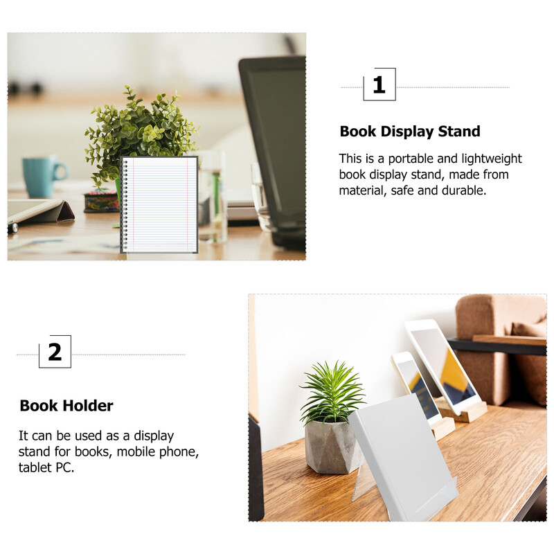 2 vnt komiksų ekranas akrilo knygų ekrano laikiklis Komiksų rėmelis skaidrus nešiojamojo kompiuterio stovas žurnalo ekrano stovas