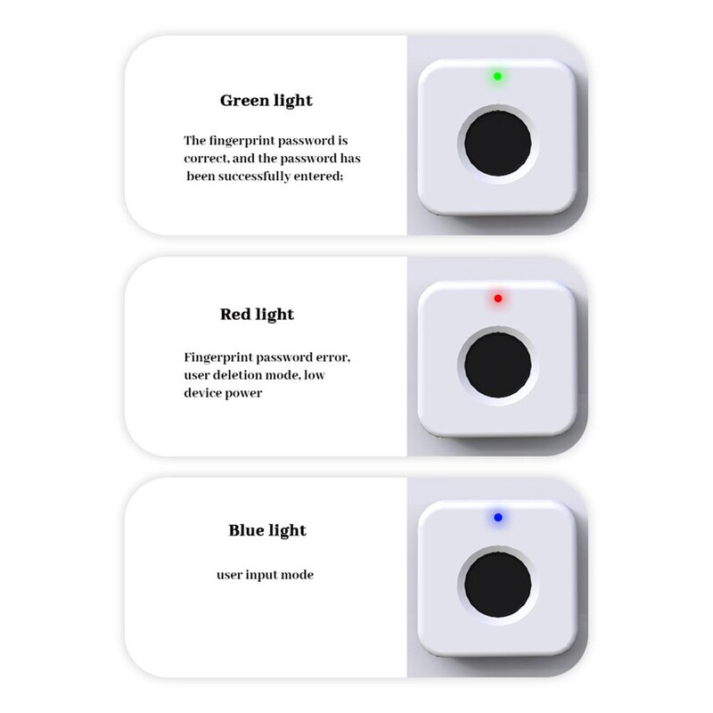 Pirkstu nospiedumu skapja slēdzene Viedā atvilktņu slēdzene 0,8 s ātri atbloķējama biroja/mājas koka skapja atvilktņu glabāšanai