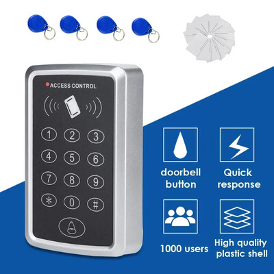 Električna brava Čitač kartica za kontrolu pristupa 125KHz RFID tipkovnica za kontrolu pristupa Čitač EM kartica Sustav kontrole pristupa za vrata IC/ID kartica