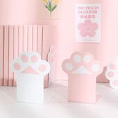 2 tk Creative Cat Paw raamatuhoidjad Kawaii libisemisvastane raamatukorraldaja lauaarvuti raamatutugi Korea kirjatarvete koolitarbed