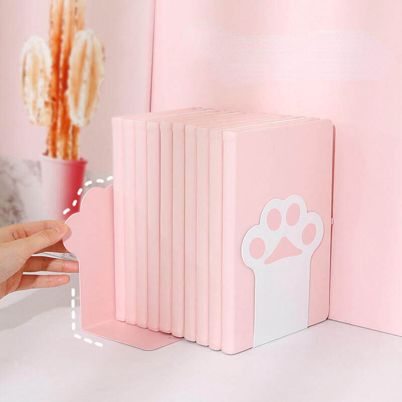 2 tk Creative Cat Paw raamatuhoidjad Kawaii libisemisvastane raamatukorraldaja lauaarvuti raamatutugi Korea kirjatarvete koolitarbed