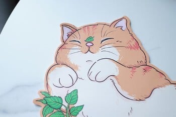 Kawaii Cat Mouse Pad Girl Cute Literary Cartoon Σετ Gamer Office Πατάκια γραφείου υπολογιστή Παχύ αντιολισθητικό αδιάβροχο χαλάκι πληκτρολογίου