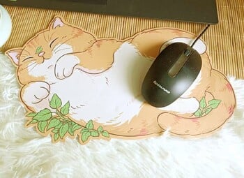 Kawaii Cat Mouse Pad Girl Cute Literary Cartoon Σετ Gamer Office Πατάκια γραφείου υπολογιστή Παχύ αντιολισθητικό αδιάβροχο χαλάκι πληκτρολογίου