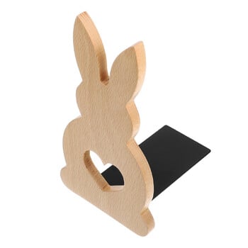 Rabbit Book Stand Βιβλιοθήκη για ράφια διακόσμηση γραφείου Επιτραπέζια βιβλιοθήκη Wood Bunny Bookends