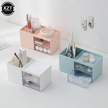 Desktop Organizer School Office Stationery Organizer Desktop Stationery Organizer Εργαλείο αποθήκευσης μεγάλης χωρητικότητας με συρτάρι