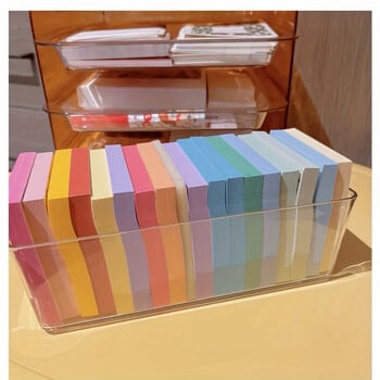 1 τεμ. Sticky Note Stationery Storage Box Clear Acrylic Sundries Διαχωρισμένο ράφι με πολλά πλέγματα