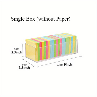 1 tk Kleeppaberite kirjatarvete hoiukarp, läbipaistev akrüülist mitmesugused kontoripaberid, jagatud mitme võrega riiul