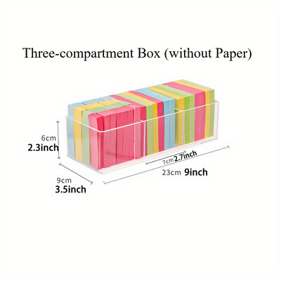 1 tk Kleeppaberite kirjatarvete hoiukarp, läbipaistev akrüülist mitmesugused kontoripaberid, jagatud mitme võrega riiul