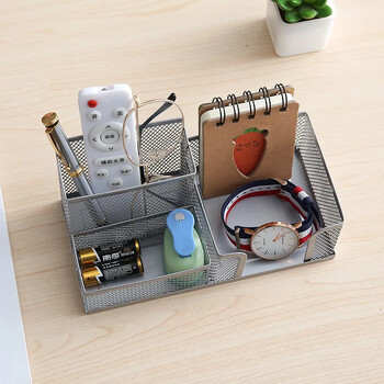 Fashion Multifunctional Office Stationery Desk Organizer Mesh Collection Θήκη για στυλό Box organizer για δώρο γενεθλίων