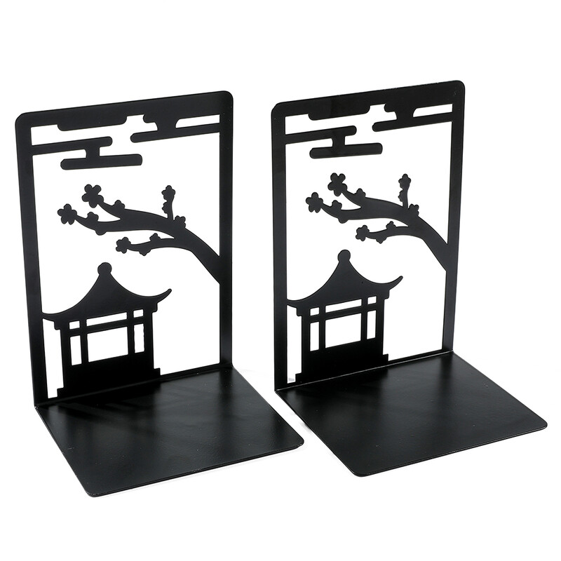 2tk Hiina stiilis lehtla raamatuots, metallist raskekujulised raamaturiiulid raamatusõpradele, töölaua korrastamiseks kodukontori triikrauad raamaturiiulid