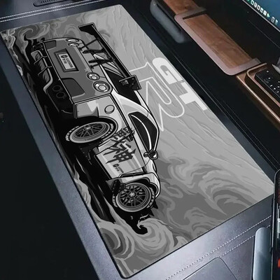Nauji pristatymai sportinių automobilių pelės kilimėlis XXL žaidimų priedai biuro žaidėjų klaviatūros stalinis kilimėlis neslystantis nešiojamasis kompiuteris didelis anime GTR pelės kilimėlis