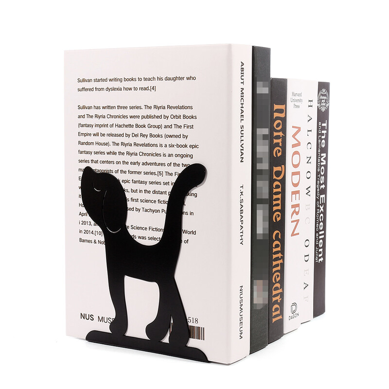 3 стилни цветни кутии за книги за кучета за рафтове Дежурен книгоразделител за тежки книги Органайзер Книга Домашен книгодържател Стойка за книги Държач Стойка Рафт