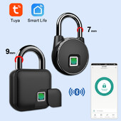 Tuya Smart Home Fingerprint Lock Bluetooth Fingerprint Катинар Брава за врати IP65 Водоустойчиви безключови USB акумулаторни домашни брави