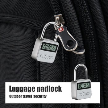 Πολυλειτουργικό αδιάβροχο Smart Time Lock οθόνη LCD Ταξιδιωτικό Ηλεκτρονικό χρονοδιακόπτη USB Λουκέτο προσωρινής φόρτισης με χρονοδιακόπτη