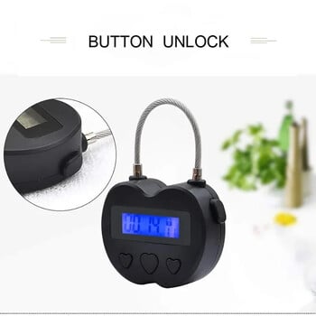 Πολυλειτουργικό αδιάβροχο Smart Time Lock οθόνη LCD Ταξιδιωτικό Ηλεκτρονικό χρονοδιακόπτη USB Λουκέτο προσωρινής φόρτισης με χρονοδιακόπτη