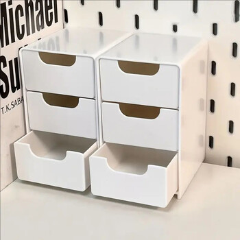 3-Tier Organizers Desktop Organizer με συρτάρια Storage Desk Χαρτικά Αξεσουάρ γραφείου Πλαστικό συρτάρι Σχολικά είδη