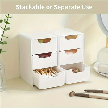 3-Tier Organizers Desktop Organizer με συρτάρια Storage Desk Χαρτικά Αξεσουάρ γραφείου Πλαστικό συρτάρι Σχολικά είδη