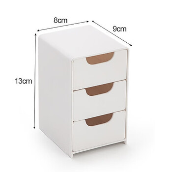 3-Tier Organizers Desktop Organizer με συρτάρια Storage Desk Χαρτικά Αξεσουάρ γραφείου Πλαστικό συρτάρι Σχολικά είδη