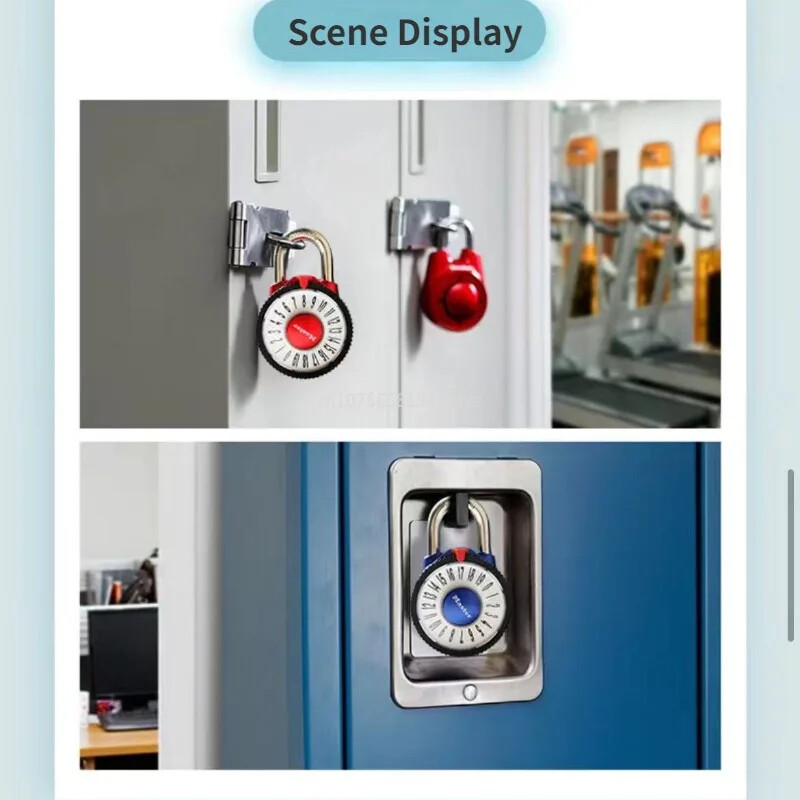 Master Lock 1588D kombineeritud kapp Pöörlev kombineeritud tabalukk Pöördlukk jõusaali ja kooli kappidele